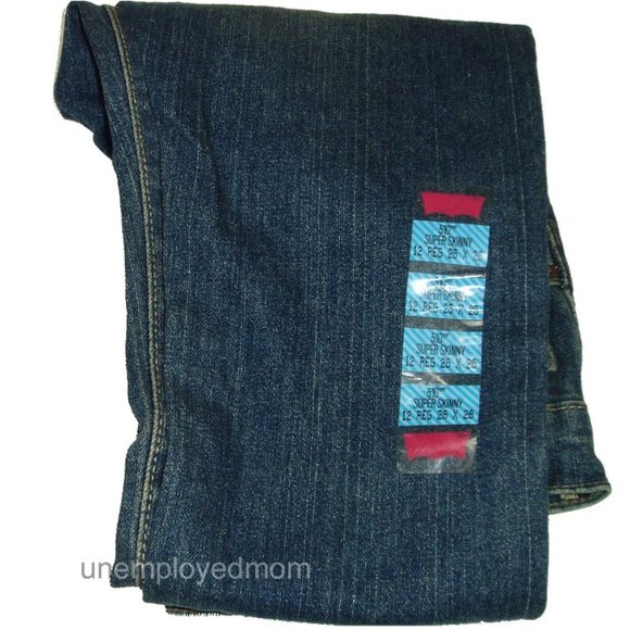 Boys Blue Jeans Super Skinny Fit Levis 510 Youth Pants 12 Regulars 26 x 26 1/2 - Picture 7 of 10